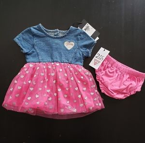 GUESS 3-6mth Dress 2-Piece NWT'S